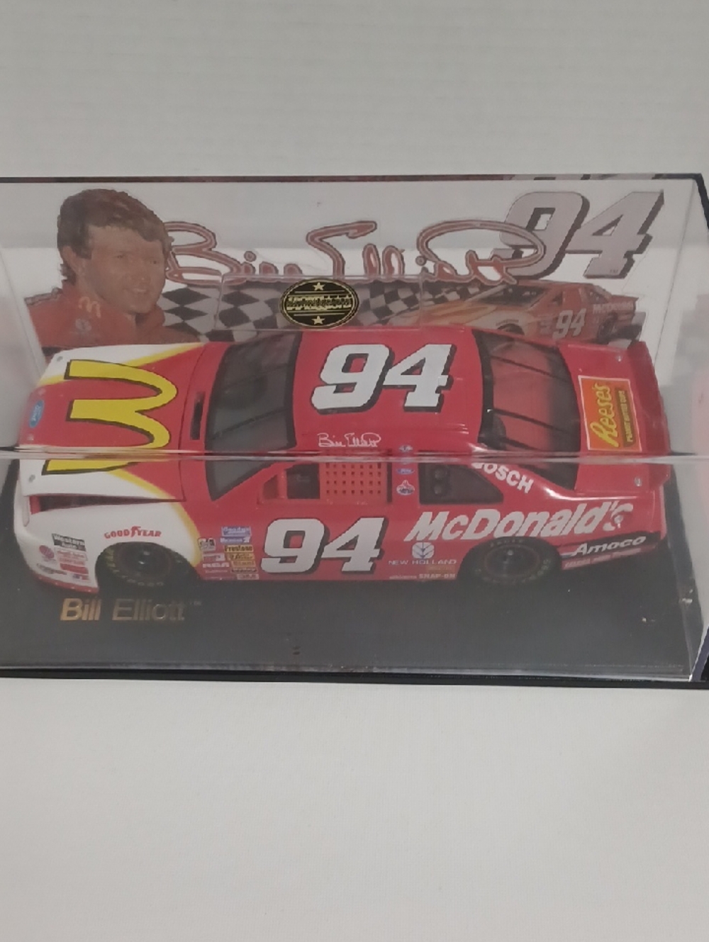 #94 Bill Elliott Mcdonalds Ford Thunderbird 1:24 Hamilton Collection Cert. Inc